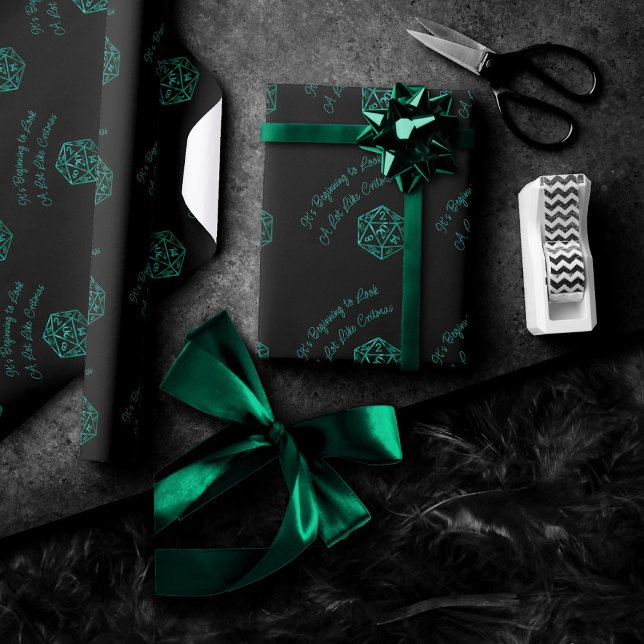 Papel De Presente Critérios RPG | Teal Green Tabletop - Dispositivo  (Criador carregado)