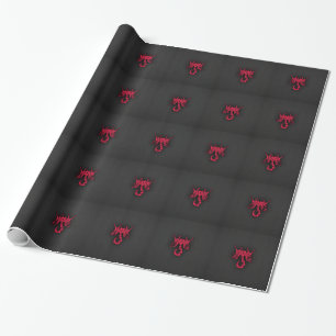 Papel De Presente Crmson Red Scorpio