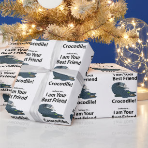 Papel De Presente Crocodilo Alligator Funny Crocodilo