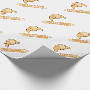 Papel De Presente Croissant engraçado