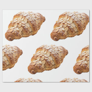 Papel De Presente Croissant Fresco de Amêndoa Pão Francês