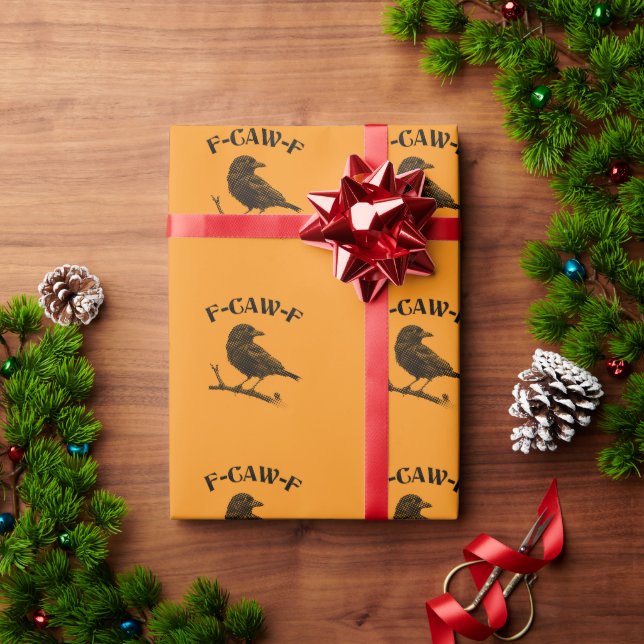 Papel De Presente Crow F-CAW-F (Presente de Natal)