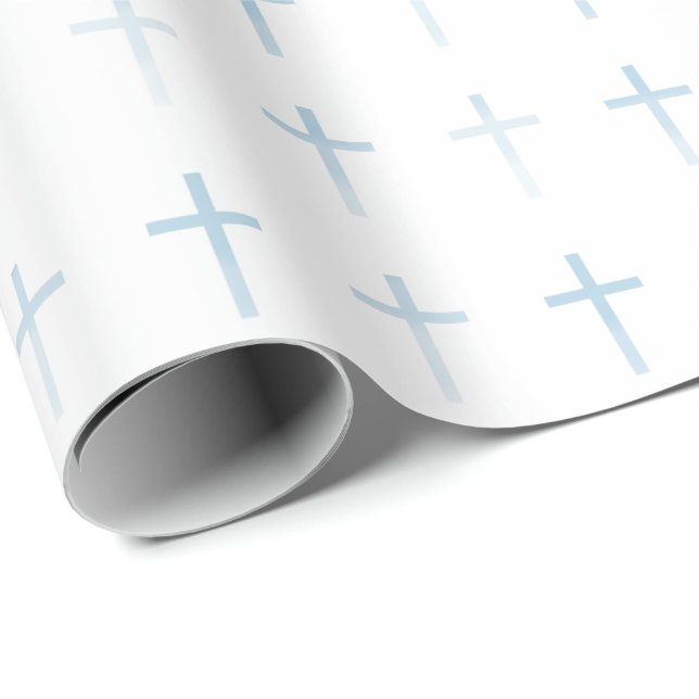 Papel De Presente Cruz Azul Comunitária (Ponta do rolo)