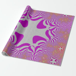 Papel De Presente Cruz rosa e prata