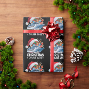 Papel De Presente Cruzeiro de Natal em Família 2025 Correspondência 