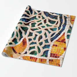 Papel De Presente Crystal Mosaic Grandeur