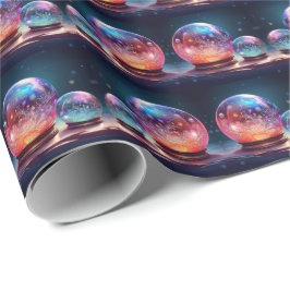 Papel De Presente Crystal Snowballs Holiday Wrapping Paper