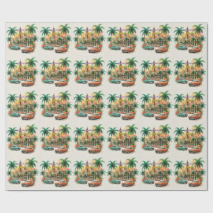 Papel De Presente Cuba Antiga Viagem - Saudações de Havana