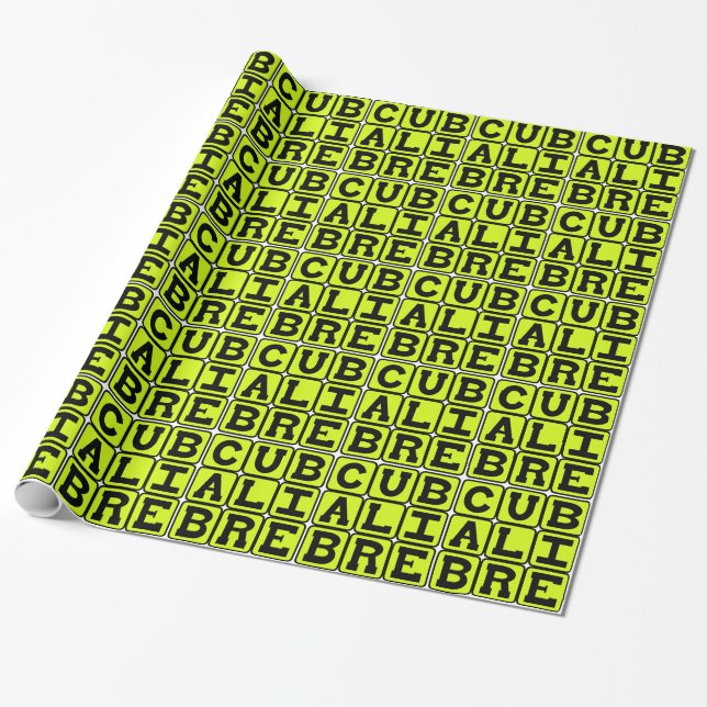 Papel De Presente Cuba Libre, Coquetel Highball (Desenrolado)