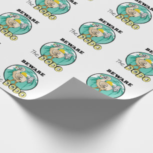 Papel De Presente Cuidado com o dodô