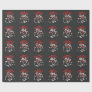Papel De Presente Cumprimentos de Natal do Diabo do Natal Krampus 