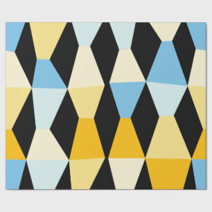 Papel De Presente Cunhas coloridas 161214b - no preto