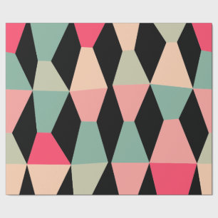 Papel De Presente Cunhas coloridas 161214c - no preto