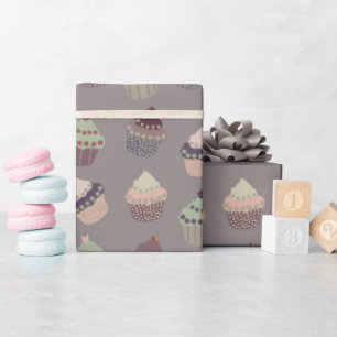 Papel De Presente Cupcakes