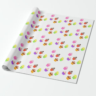 Papel De Presente Cupcakes