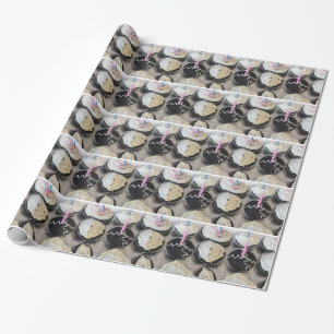 Papel De Presente Cupcakes Elegantes