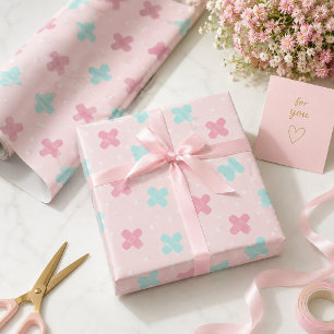 Papel De Presente Curativos Rosa Médica