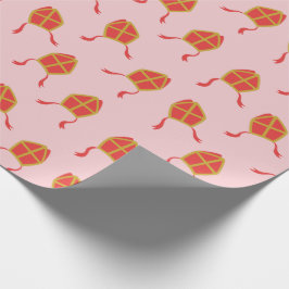 Papel De Presente Curta Sinterklaas mijters na rosa claro