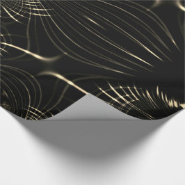 Papel De Presente Curvas beges pontiagudas com algumas