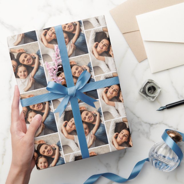 Papel De Presente Custom Photo Gift Wrap – Personalized Paper (Presentear)
