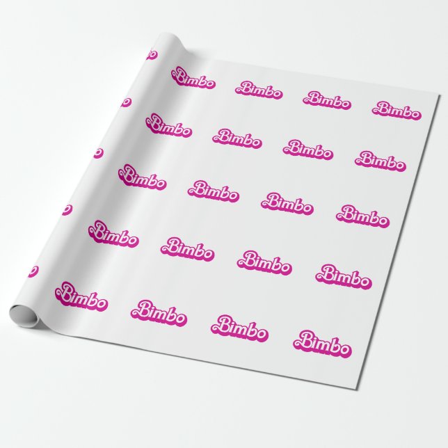 Papel De Presente Customizable Bimbo (Desenrolado)