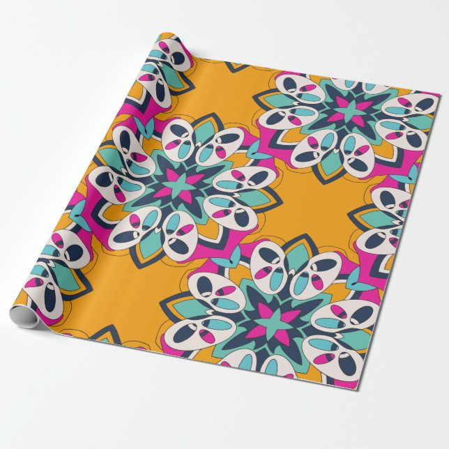 Papel De Presente Cuta Colorida Turca Invisível (Desenrolado)