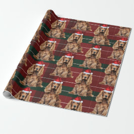 Papel De Presente Cute Cocker Spaniel Fun Dog Lover Christmas