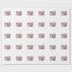 Papel De Presente Cute Enfermeira Laço Coração Camisa Vector Design_