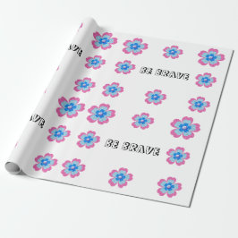 Papel De Presente Cute glitter floral blooming garden