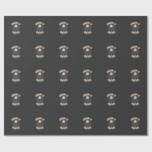Papel De Presente Cute Halloween Vibrações Assustadoras