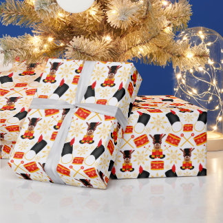Papel De Presente Cute Kasky Christmas Reindeer Festivo Deer