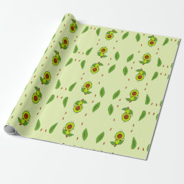 Papel De Presente Cute kawaii avocado