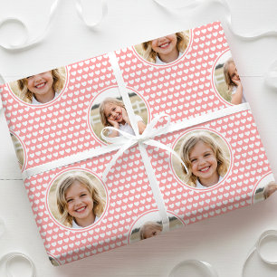 Papel De Presente Cute Love Heart 2 Foto Bonito Rosa Apricot