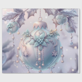 Papel De Presente Cute Pink Snow Winter Birthday