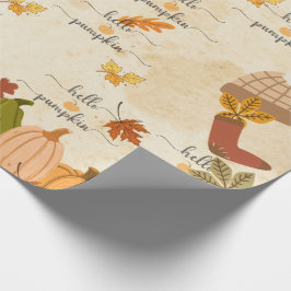 Papel De Presente Cute Pumpkin