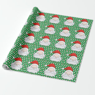 Papel De Presente Cute Santa Claus