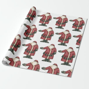 Papel De Presente Cute Santa Clause Natal Festivo Férias X-mas