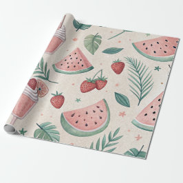 Papel De Presente Cute summery wrapping paper