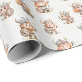Papel De Presente Cute Viking warriors kids
