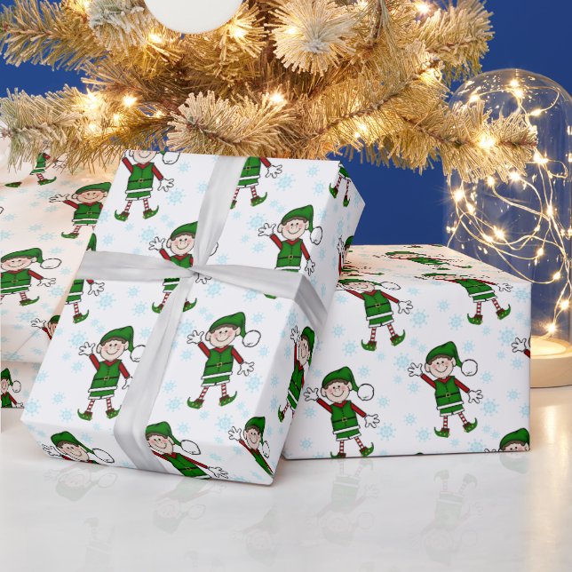 Papel De Presente Cutie Christmas Elf Boy (Feriados)