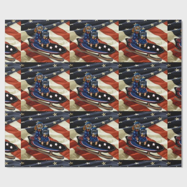 PAPEL DE PRESENTE DACHSHUND  (Aberto)