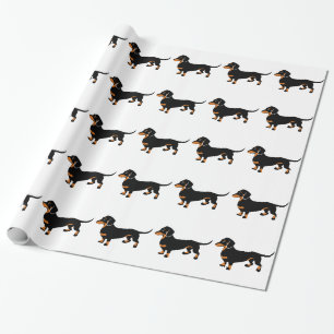 Papel De Presente Dachshund bonito - cão de Doxie