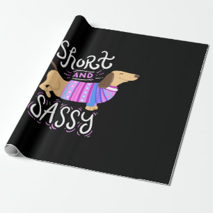 Papel De Presente Dachshund Curto E Sassado