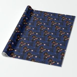 Papel De Presente Dachshund de Halloween