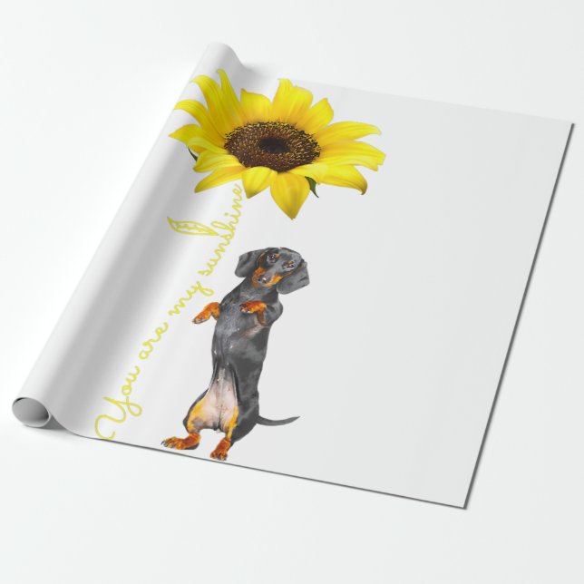 Papel De Presente Dachshund Doxie Wiener Dotson Mãe Mãe Mama Mor Gif (Desenrolado)