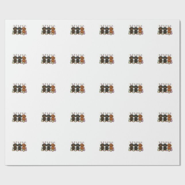 Papel De Presente Dachshund Easter T-Shirt (Aberto)