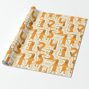 Papel De Presente Dachshund Gift Wraptor Paper