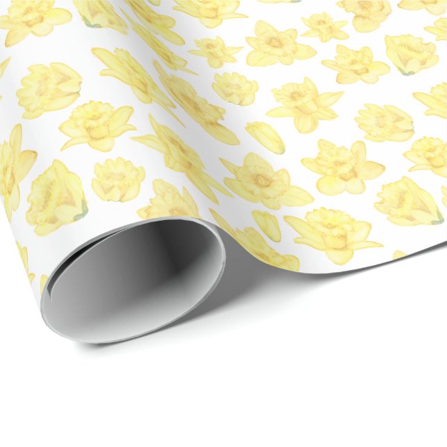 Papel De Presente Daffodil Ditzy Floral (Ponta do rolo)