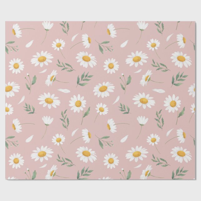 Papel De Presente Daisy em rosa (Aberto)