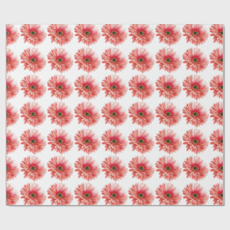 Papel De Presente DAISY FLOWER beautiful watercolor daisies pink